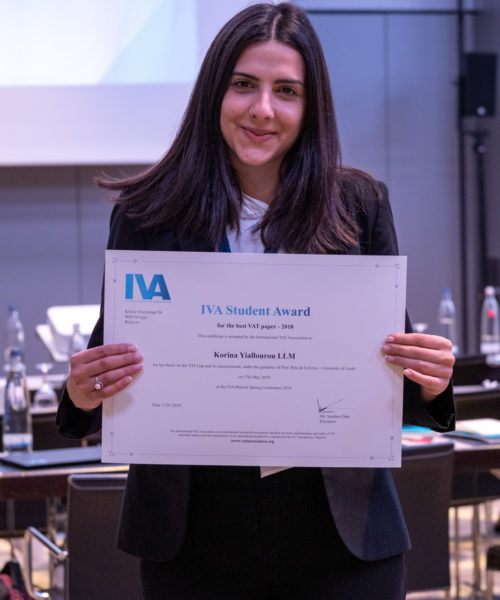 IVA conference Student Award Korina